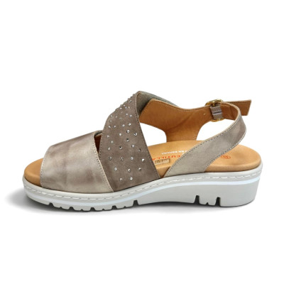 Sandalias ancho especial brillantes Doctor Cutillas de vestir mujer - Doc36146