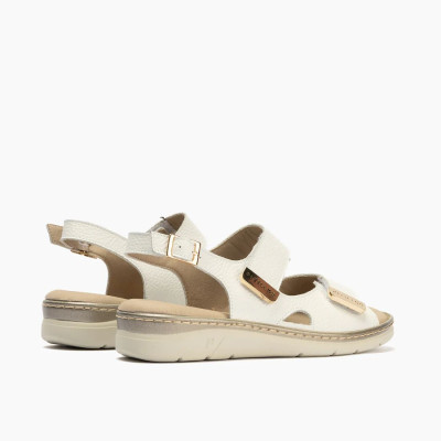 Sandalias de velcro blancas Pitillos para pies delicados mujer - P11000