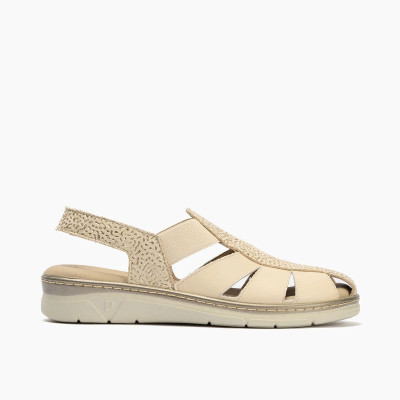 Sandalias cuña baja pies delicados Pitillos con elasticos - P11003
