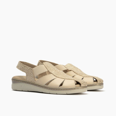 Sandalias cuña baja pies delicados Pitillos con elasticos - P11003