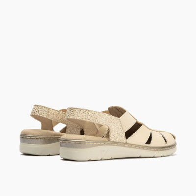 Sandalias cuña baja pies delicados Pitillos con elasticos - P11003