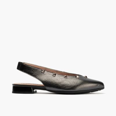 Pitillos zapatos de vestir planos con tacon bajo y tachas mujer - P11173