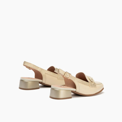 Mocasines comodos tacon bajo para mujer Pitillos destalonados - P11151