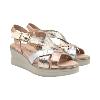 Sandalias de cuña plataforma cómodas Pitillos multicolor - P11060