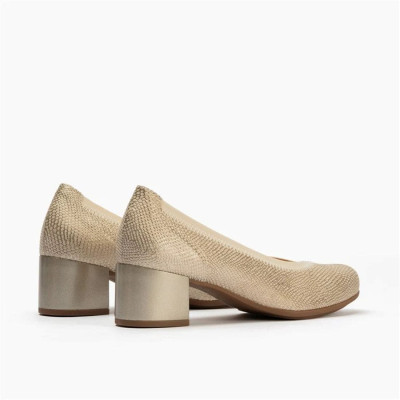 Zapatos Pitillos salón para mujer con tacón en dorado - P11130
