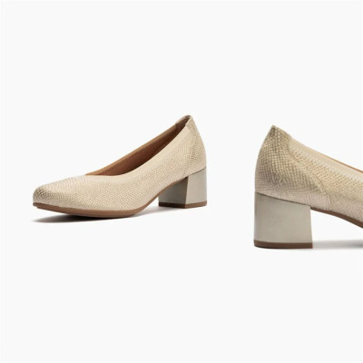 Zapatos Pitillos salón para mujer con tacón en dorado - P11130