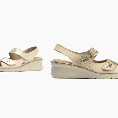 Sandalias ancho especial con velcro para mujer Pitillos - P11010