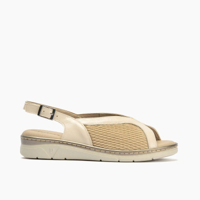 Sandalias con material elástico horma ancha mujer Pitillos - P11004