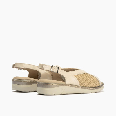 Sandalias con material elástico horma ancha mujer Pitillos - P11004
