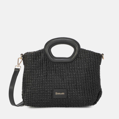 Bolso de mano Brisa en rafia con bandolera Binnari - Cnp20951