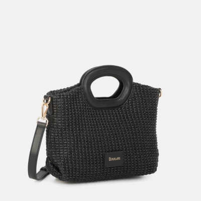 Bolso de mano Brisa en rafia con bandolera Binnari - Cnp20951
