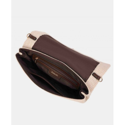 Cartera de mano mediana Lina en rafia muy bonita Binnari - Cnp21020