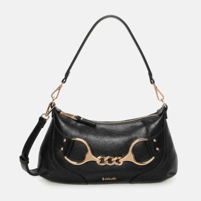 Bolso de vestir baguette con adorno dorado Binnari - Cnp21042