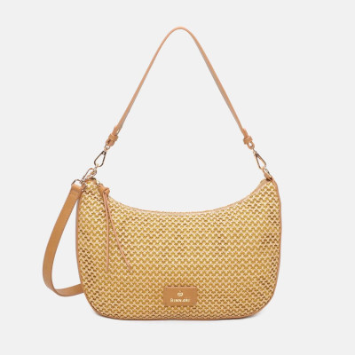 Bolso mediano en rafia para mujer Lia de Binnari - Cnp21013