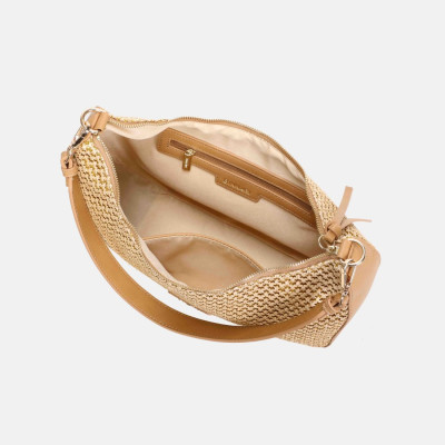 Bolso mediano en rafia para mujer Lia de Binnari - Cnp21013