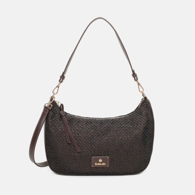 Bolso mediano en rafia para mujer Lia de Binnari - Cnp21013