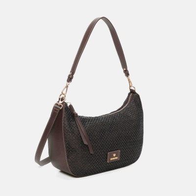 Bolso mediano en rafia para mujer Lia de Binnari - Cnp21013