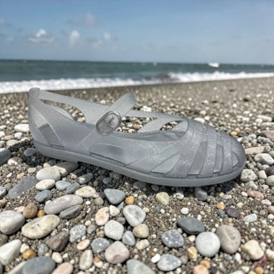 Bailarina de piscina glitter plata estilo merceditas Paris Igor - Ig10376