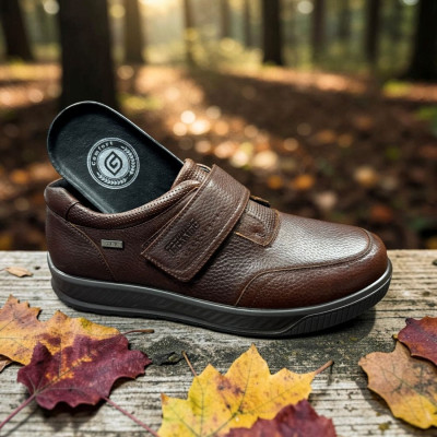 Zapatos de hombre anchos GComfort impermeables con velcro Gca952cs