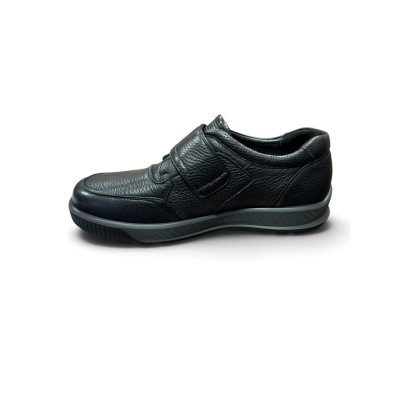 G-Comfort zapato horma ancha impermeable hombre con velcro negro - Gca952s
