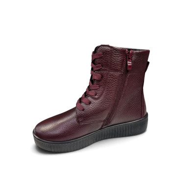 Botas cómodas impermeables con cordones G Comfort mujer burdeos - Gc9121r