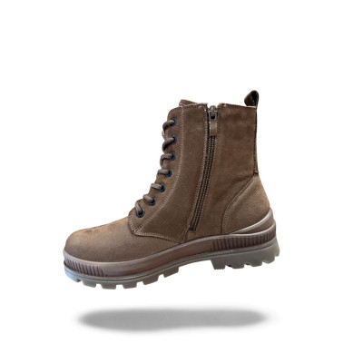 Botas tipo militar horma ancha impermeables G Comfort mujer marrón - Gcp1217bs