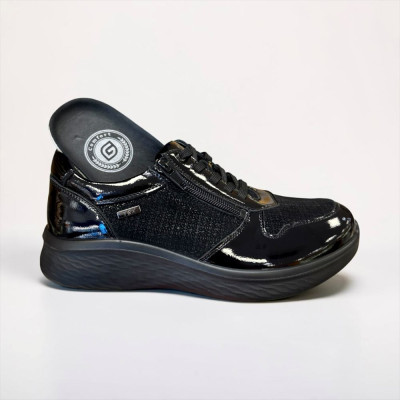 Zapatos deportivos charol ancho especial G Comfort impermeables mujer - Gcp819slf