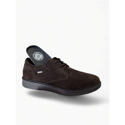 Zapatos horma ancha para vestir piel nobuk G Comfort Impermeables hombre - Gc1824bv