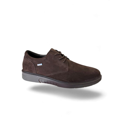 Zapatos horma ancha para vestir piel nobuk G Comfort Impermeables hombre - Gc1824bv