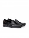 Zapatos Fluchos Mocasín Hombre Orion negro y cuero 8682