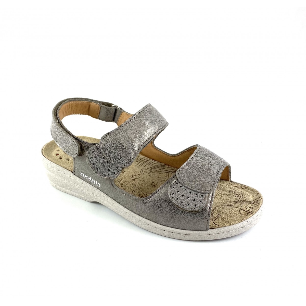 Sandalia Mujer Ancho Especial Mobils By Mephisto, Taupe Roselie