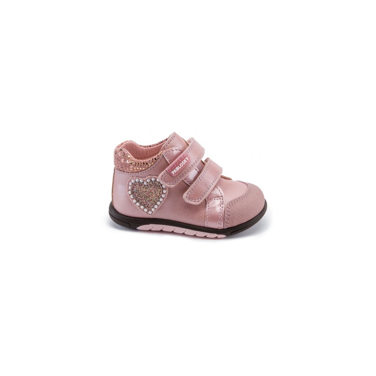 Pablosky bota para bebe niña con velcro 18 al 22 rosa Pa002182