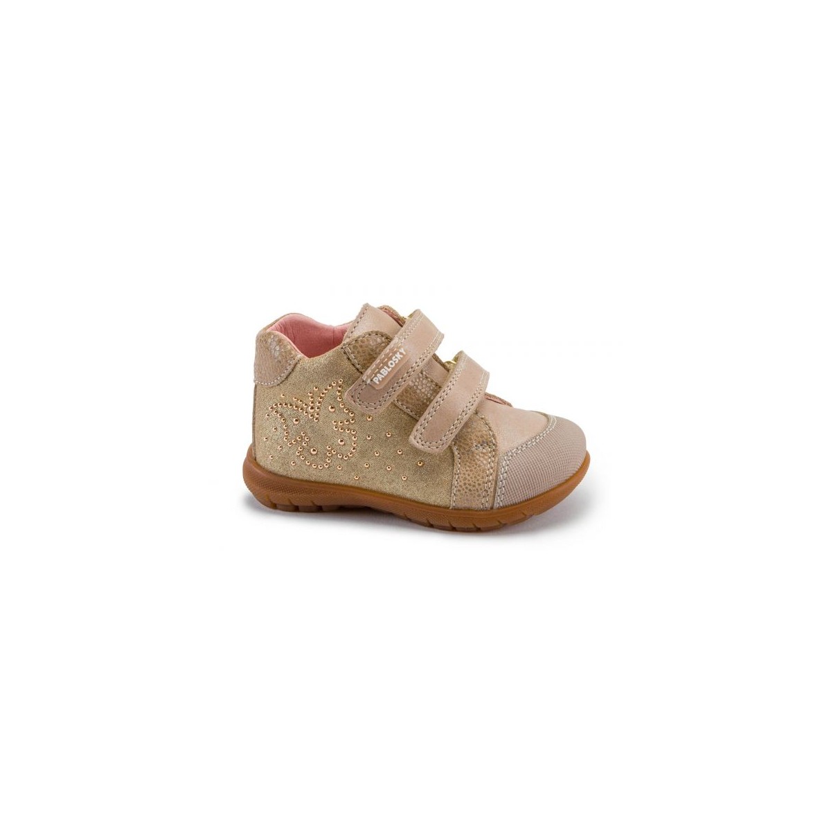 Pablosky botin con vecro beige niña 20 al 30 Pa005432