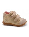 Pablosky botin con vecro beige niña 20 al 30 Pa005432