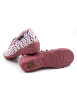 Biorelax zapatilla cómoda oferta cerrada talla 35 mujer rosa Bio8617