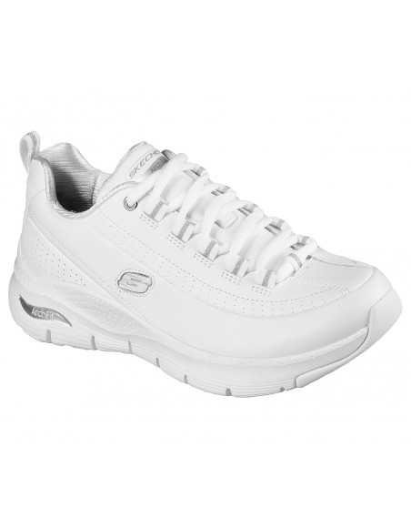 Skechers mujer blanco y negro ArchFit Citi Drive Sk149146 Color 