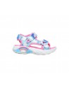 Sandalia Skechers niña nubes azul 22 y 23 luces Sk302975n