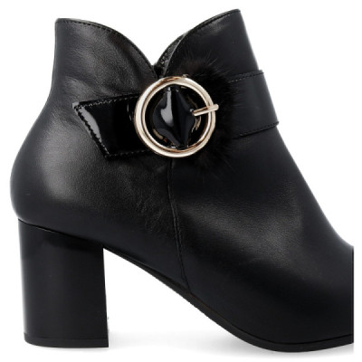 Botines Pitillos de tacón para vestir mujer color negro - P5854