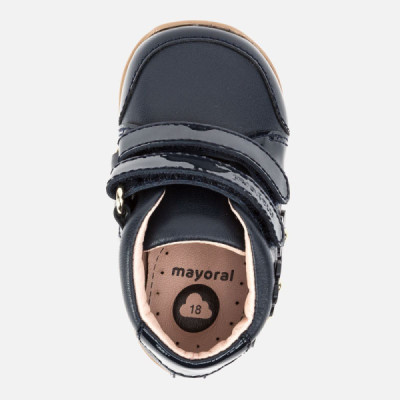 Bota bebe niña velcro Mayoral marino tallas 18 al 23 - Ma42008