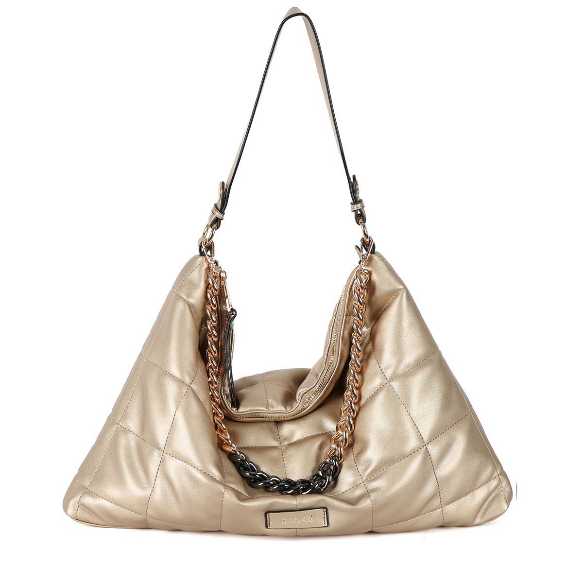 Bolso Binnari Bandolera mujer vestir Tulipán en hielo y beige Cnp19230