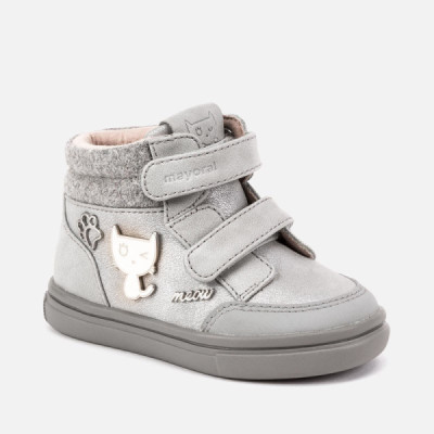 Mayoral bota bebe niña velcro marino y plata 21 al 24 -  Ma42040