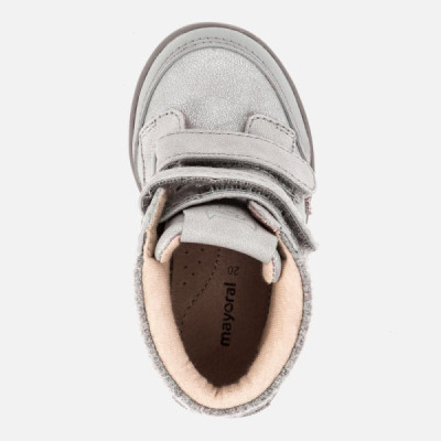 Mayoral bota bebe niña velcro marino y plata 21 al 24 -  Ma42040