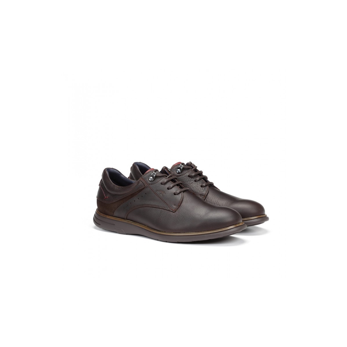 Zapatos Fluchos Ligeros con cordones de hombre marrón F0335