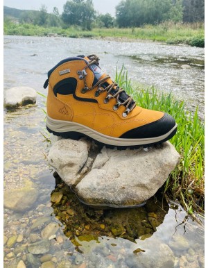 Notton bota trekking piel rebajada amarilla impermeable N7102