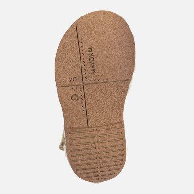 Sandalia vestir Mayoral ceremonia bebe niña dorada Ma41150