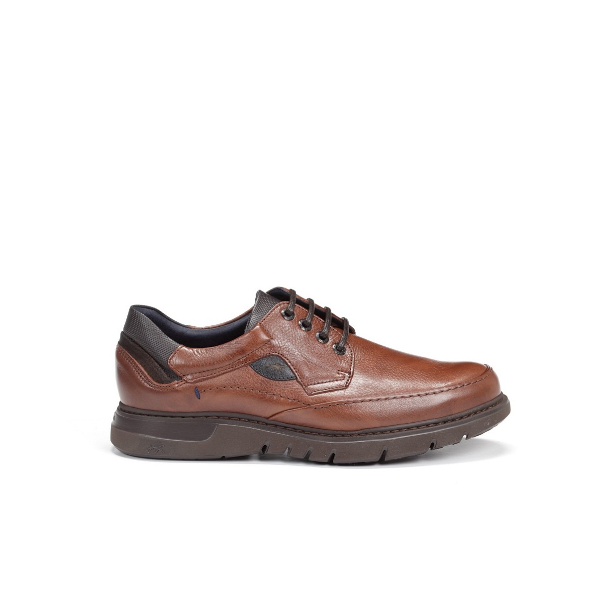 Fluchos zapato con cordones ligeros color marrón hombre Salvate F0248