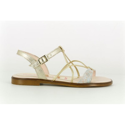 Sandalia Pablosky ceremonia niña oro