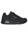 Deportiva Skechers mujer Uno Stand On Air rosa y negra 73690