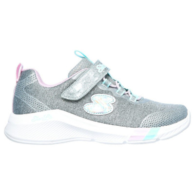 Zapatiilas Deportivas Skechers niña peque plateadas - SK302021