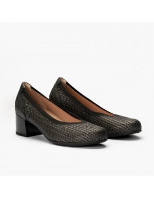 Pitillos zapato de tacón salón para mujer en negro P5090